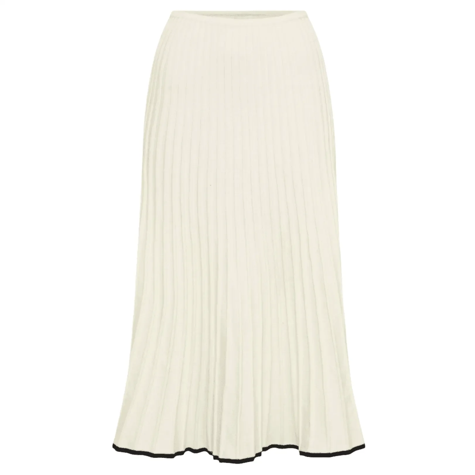 Freya Fabric Contrast Trim Ribbed Knit Two Piece Skirt Set